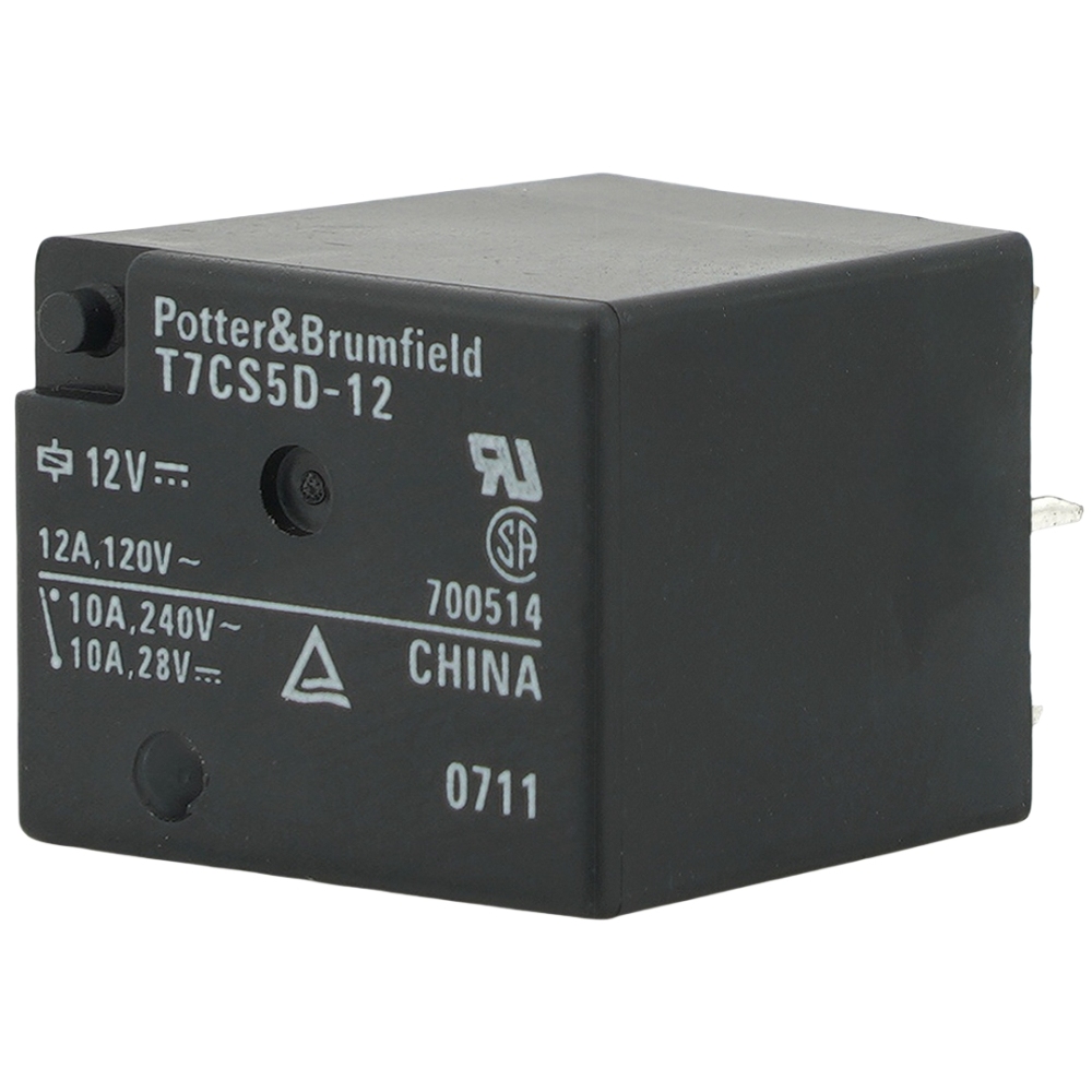 Potter & Brumfield T7CS5D-12 General Purpose Relay SPDT 12VDC Coil 12A 120VAC 5Pins