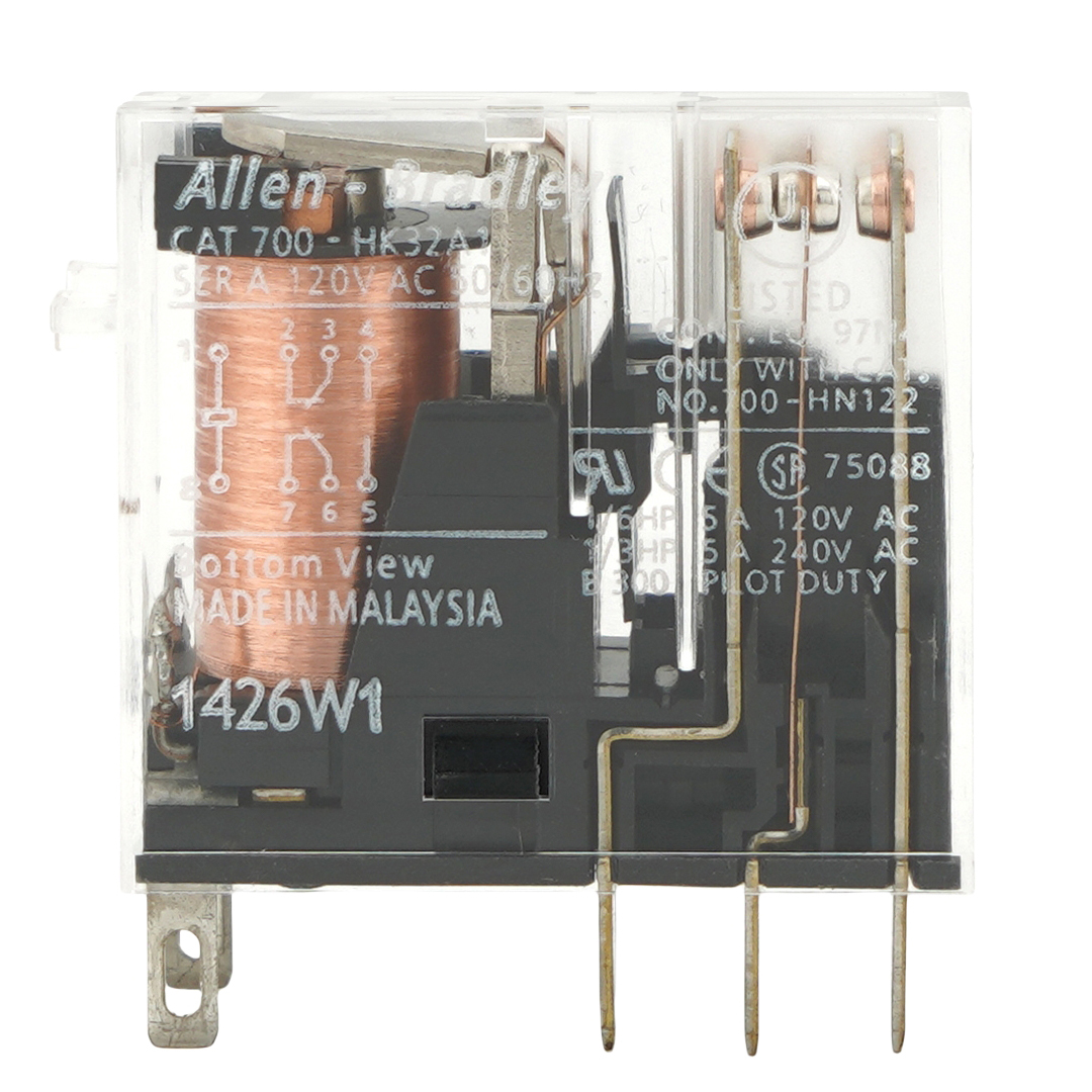 Allen-Bradley CAT 700-HK32A1 Slim Line Relay 120VAC 50/60Hz Plug-in General Purpose Industrial Relay