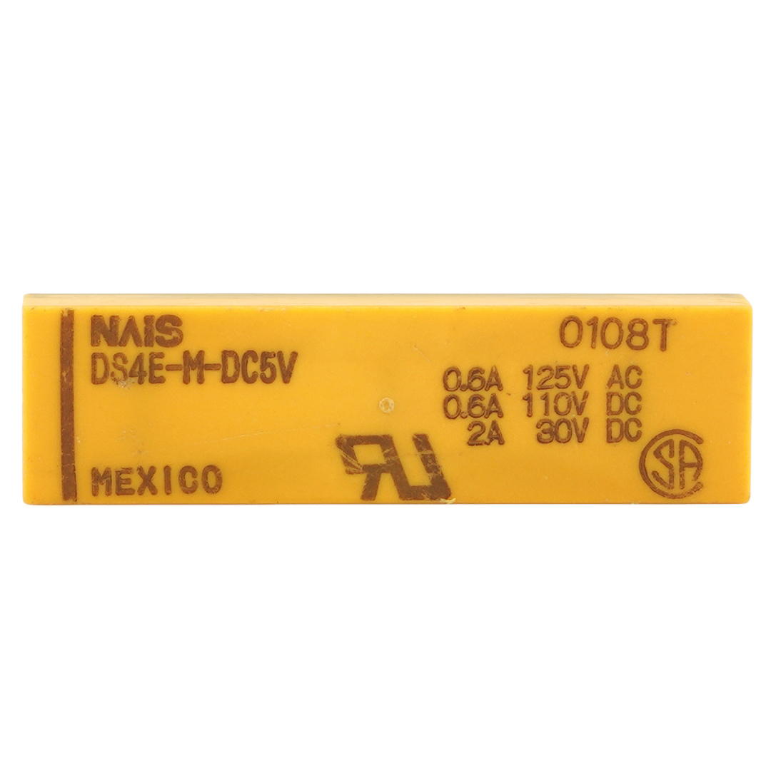 NAIS DS4E-M-DC5V General Purpose Relay 4PDT Through Hole 0.6A 125VAC 14Pins