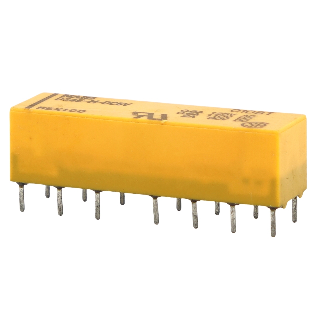 NAIS DS4E-M-DC5V General Purpose Relay 4PDT Through Hole 0.6A 125VAC 14Pins