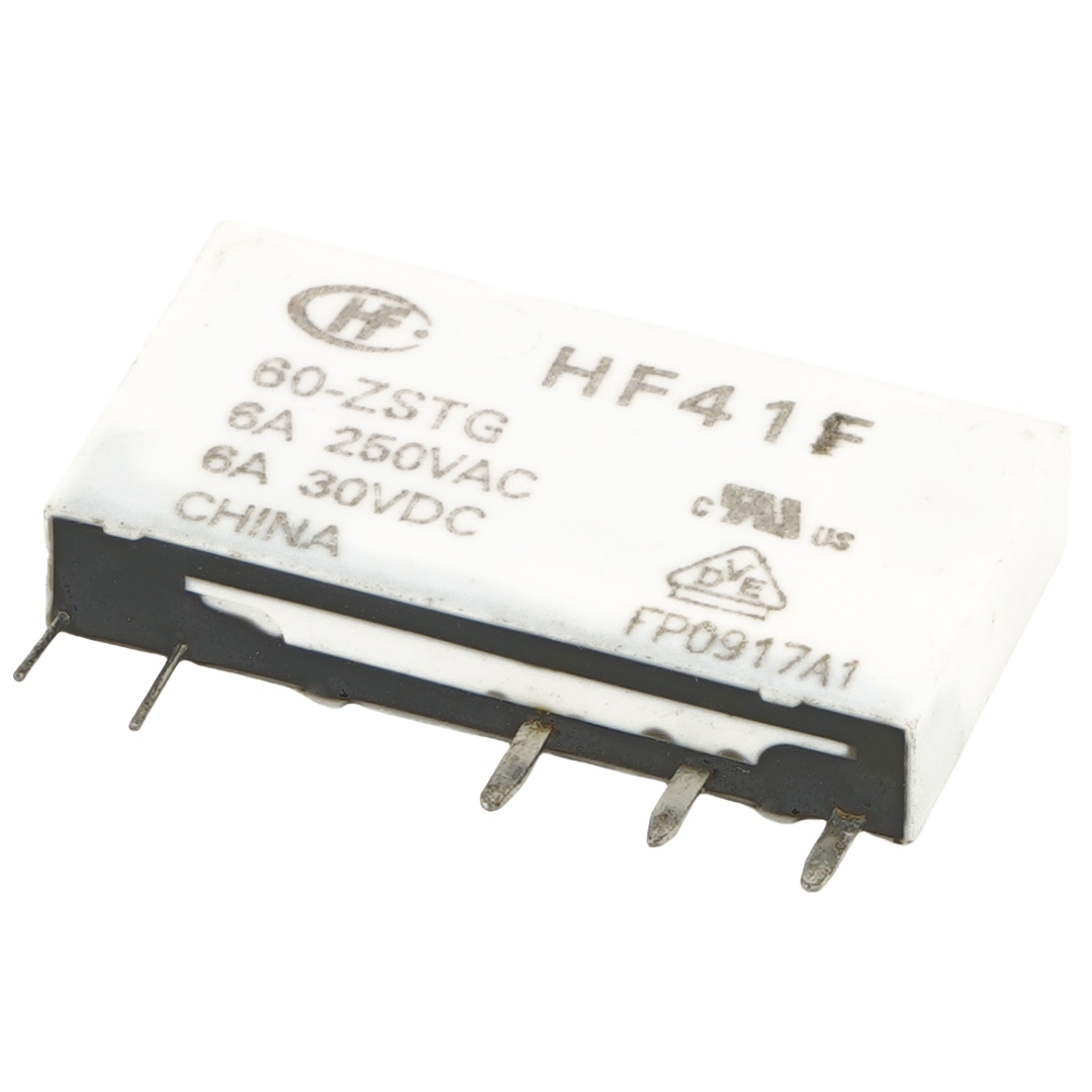 HONGFA HF41F 60-ZSTG Power Relay 60VDC Coil 6A 250VAC/30VDC 5Pins