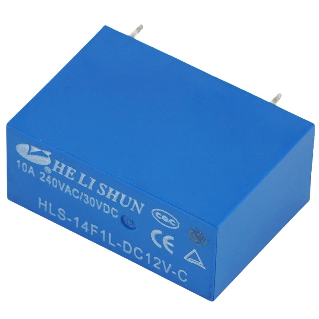 HELISHUN HLS-14F1L-DC12V-C Power Relay 10A 240VAC/30VDC 5Pins