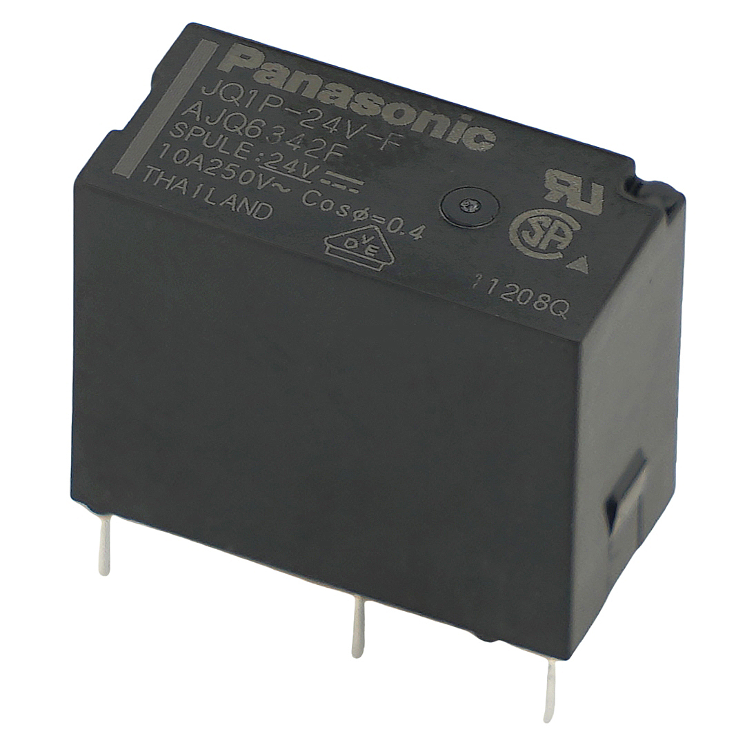 PANASONIC JQ1P-24V-F General Purpose Relay SPDT (1 Form C)10A 24VDC Coil Through Hole