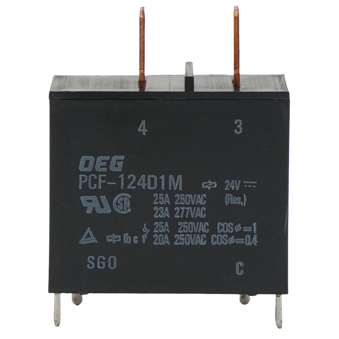 OEG PCF-124D1M General Purpose Relay  24VDC Coil Through Hole 25A 250VAC
