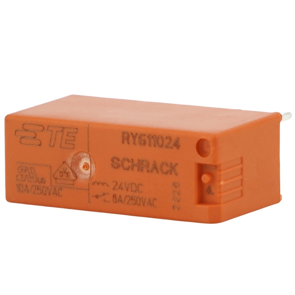 TE Connectivity RY611024 General Purpose Relay SPDT (1 Form C) 8A 24VDC Coil Through Hole