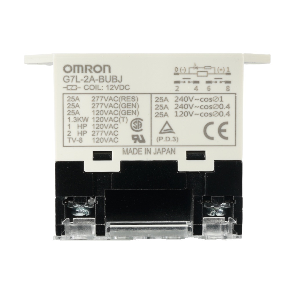 OMRON G7L-2A-BUBJ 12VDC General Purpose Relay DPST-NO (2 Form A)