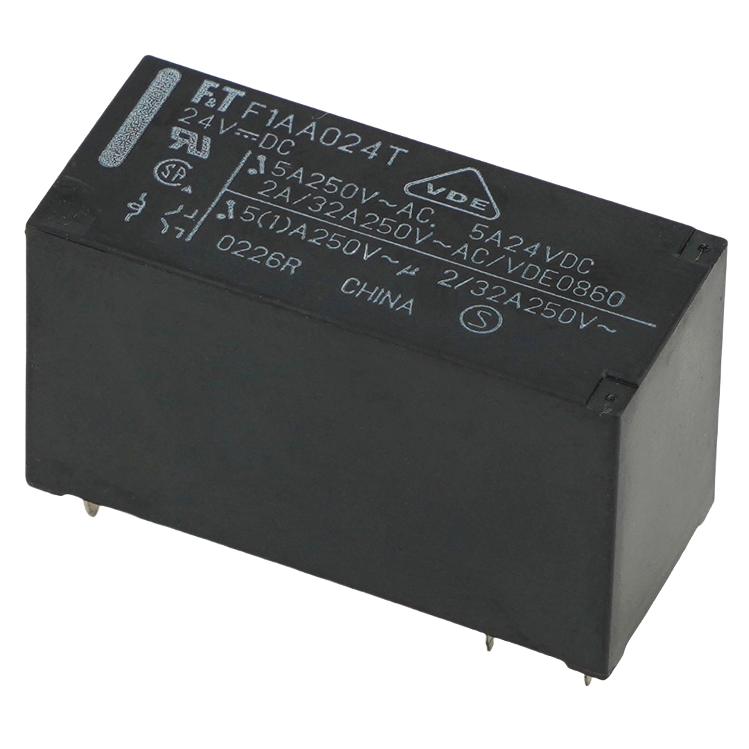 FUJITSU F1AA024T Power Relay 24VDC 5A 250VAC 6Pins