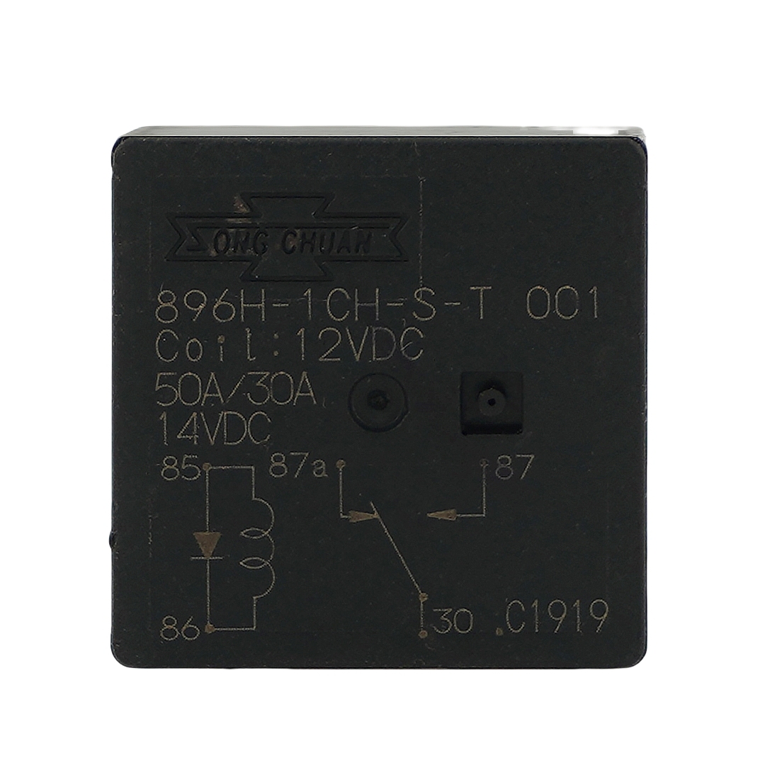 SONG CHUAN 896H-1CH-S-T 001 12VDC Automotive Relays 50A/30A  5Pins