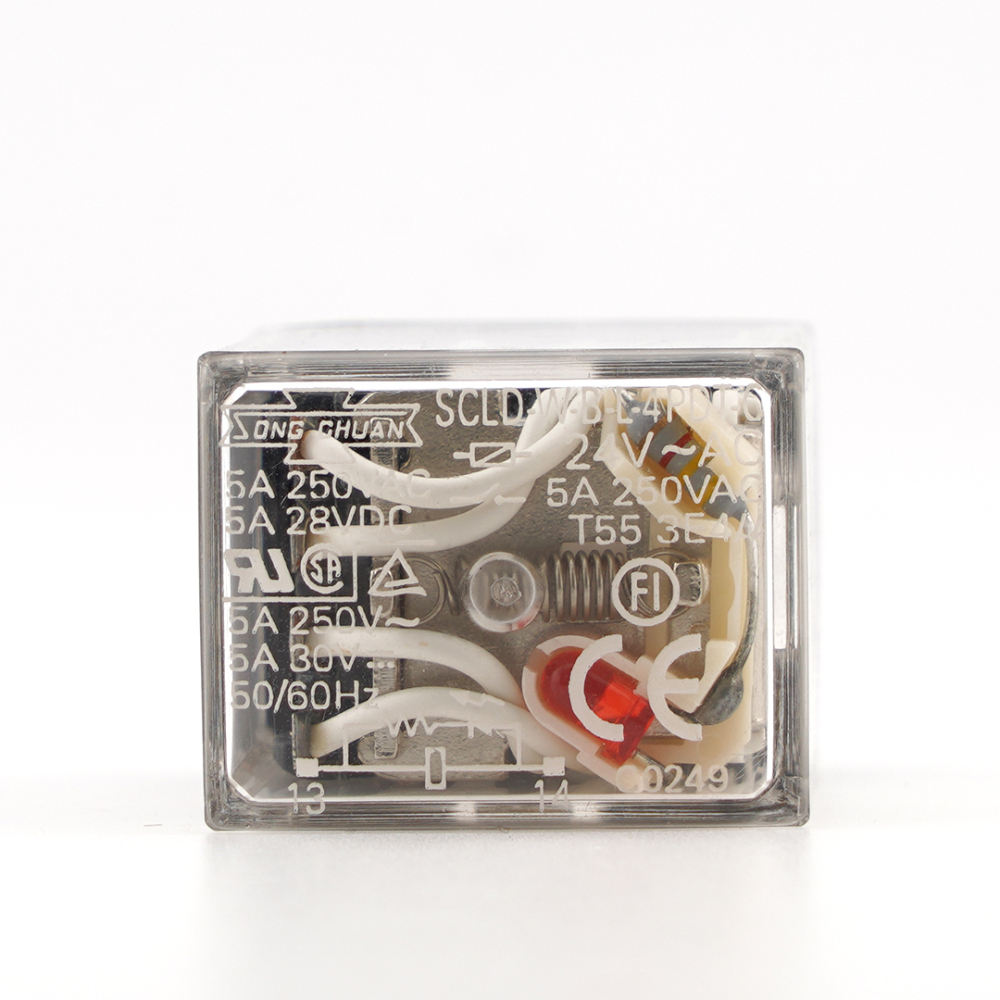 SONG CHUAN SCLD-W-B-L-4PDT-C 24VAV Power Relay 5A 14Pins