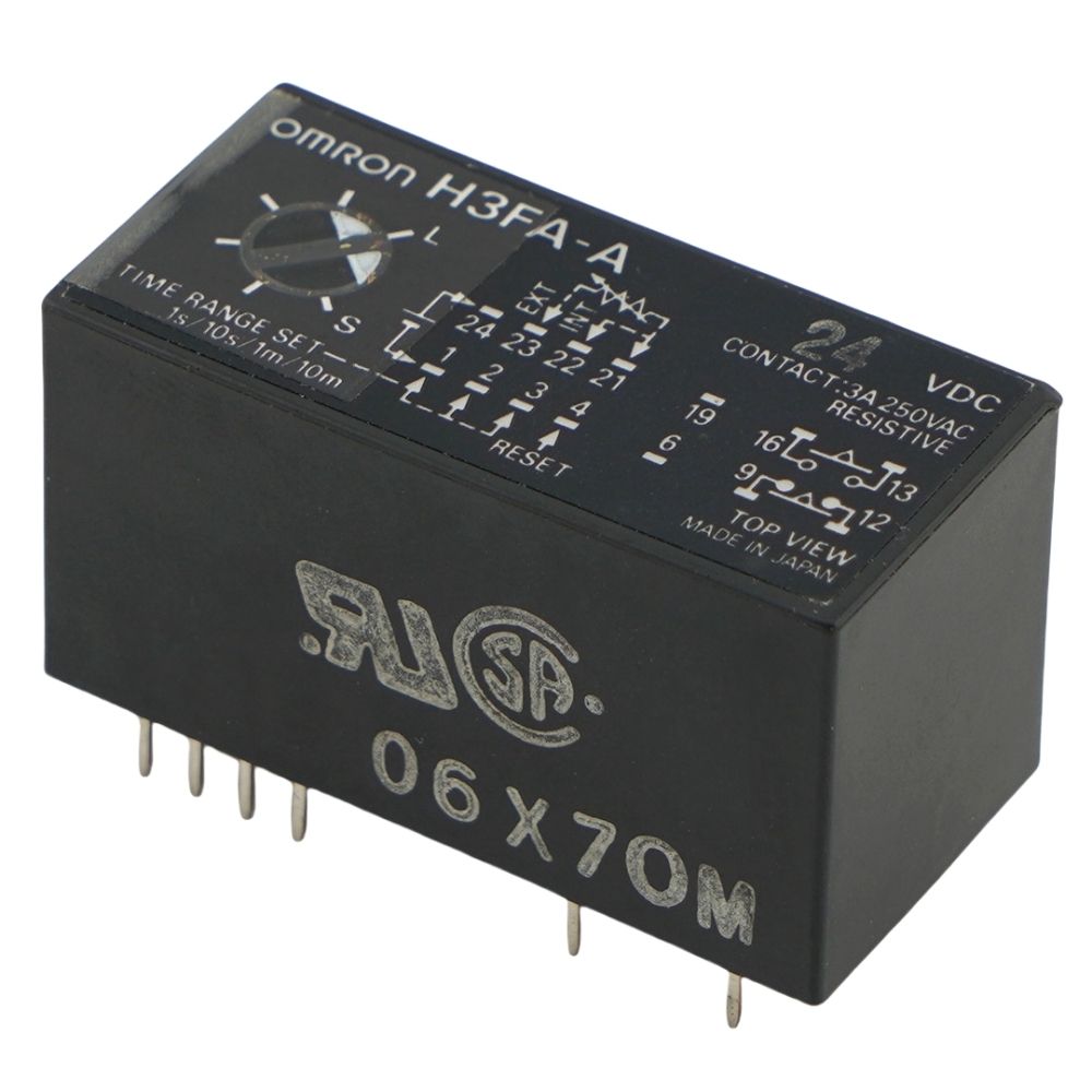 OMRON H3FA-A 24VDC Time Relays Industrial Automation Delay Control Module 3A 250VAC 12Pins