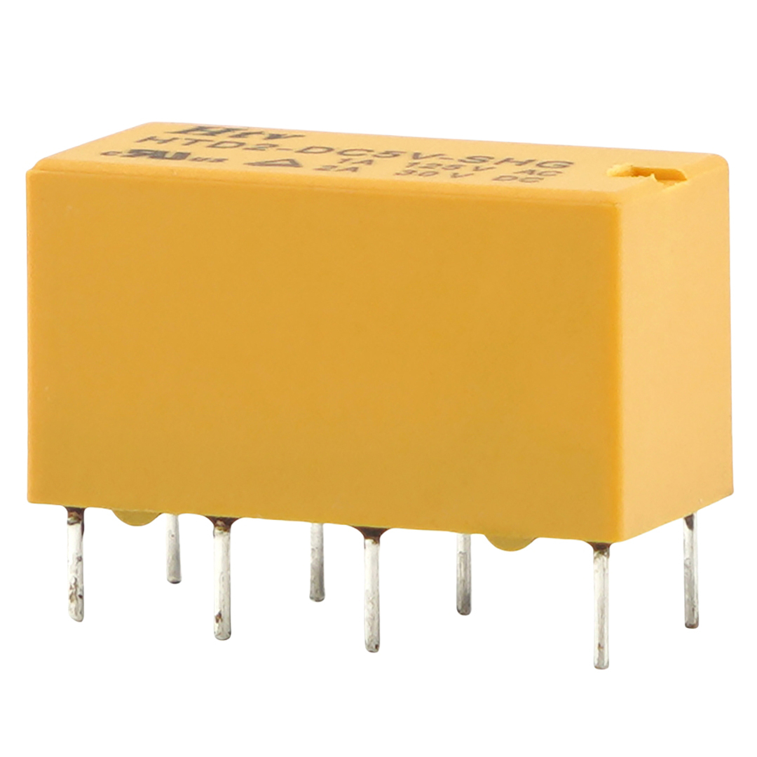 HTV HTD2-DC5V-SHG Signal Relay 5VDC 1A 125VAC 2A 30VDC 8Pin PCB Mount