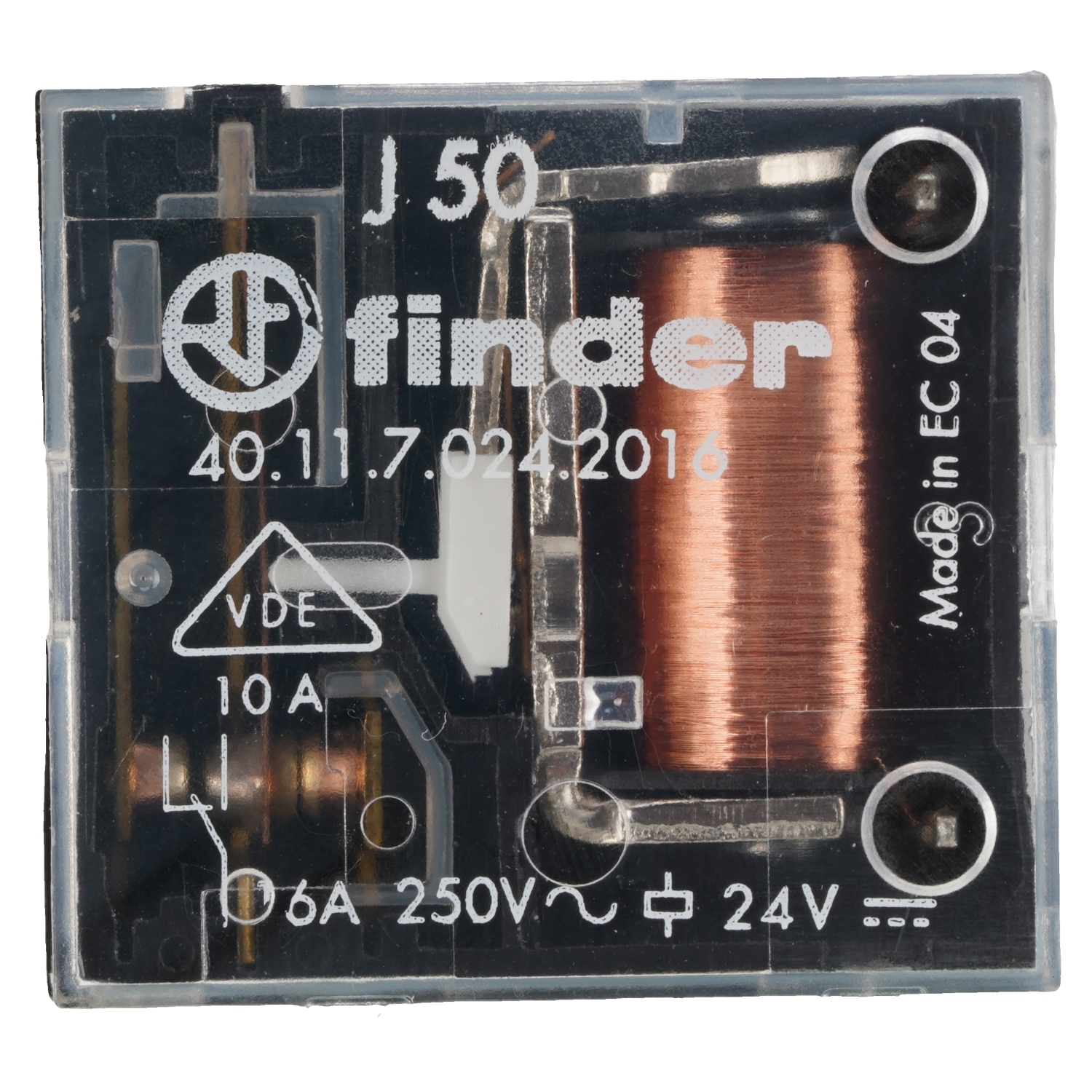 FINDER 40.11.7.024.2016 Power Relay 24VDC 6A 250V 5Pins