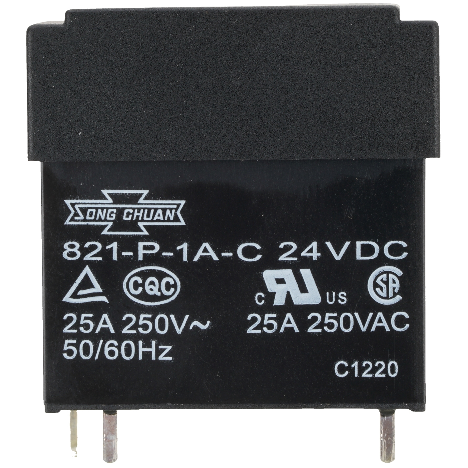SONG CHUAN 821-P-1A-C 24VDC 25A General Purpose Relays 4 Pins