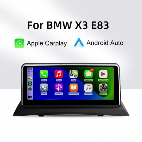 10.25 "sans fil Apple CarPlay Android auto pour BMW X3 E83 2003-2010 unité principale multimédia