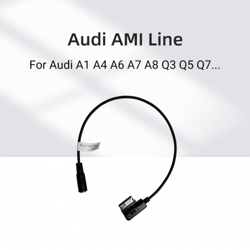 Interfaz AMI a conector AUX Cable adaptador de 3,5 mm para Audi
