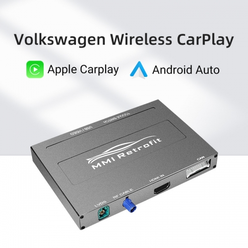 Kabellos CarPlay Android Auto MMI Prime Nachrüstung für Volkswagen VW Golf/Passat/Lingdu/Tiguan/Teramont 2014-2018 Upgrade Interface Box