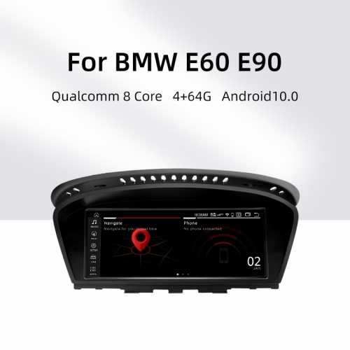Android 10 8 core  Ecran Tactile Autoradio Station Multimédia pour BMW Serie5/Serie3 Series E60 E61 E62 E63 E90 E91 GPS Navigation Radio Bluetooth ave