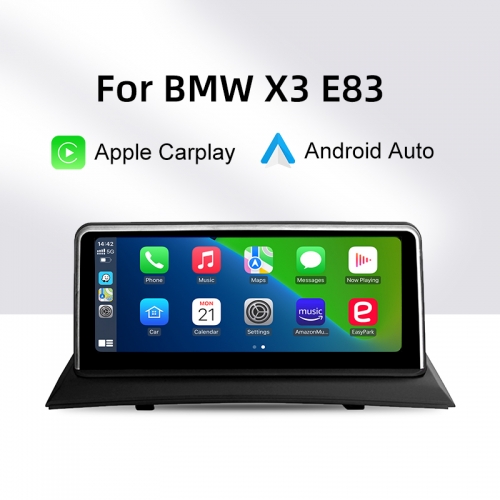 BMW X3 E832003-2010マルチメディアヘッドユニット用10.25 "ワイヤレスAppleCarPlay Android Auto