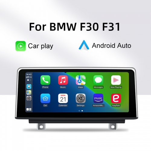 BMW Series3 4 F30 F31 F34 F32 F33 F36 F80カーマルチメディアヘッドユニット用ワイヤレスApple CarPlay Android Auto