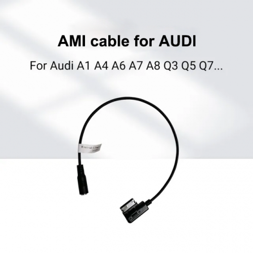 Interfaz AMI a conector AUX Cable adaptador de 3,5 mm para Audi