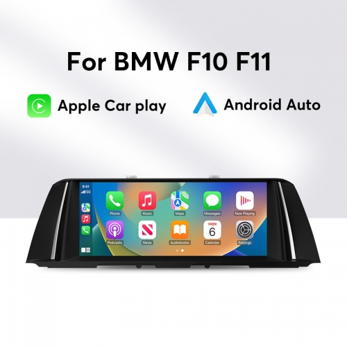 BMWシリーズ5F10F11F18用の10.25インチワイヤレスAppleCarPlay+Androidオートヘッドユニットマルチメディア