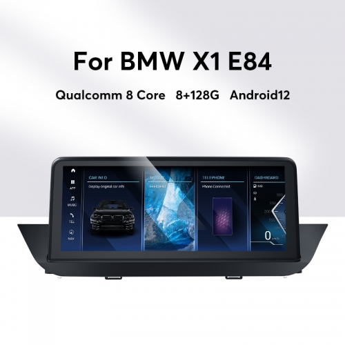 10.25" Octa-Core Android 12.0 8G+128G IPS Screen Car Multimedia for BMW X1 E84 GPS Navigation Head Unit Bluetooth IDRIVE Built-in 4G LTE