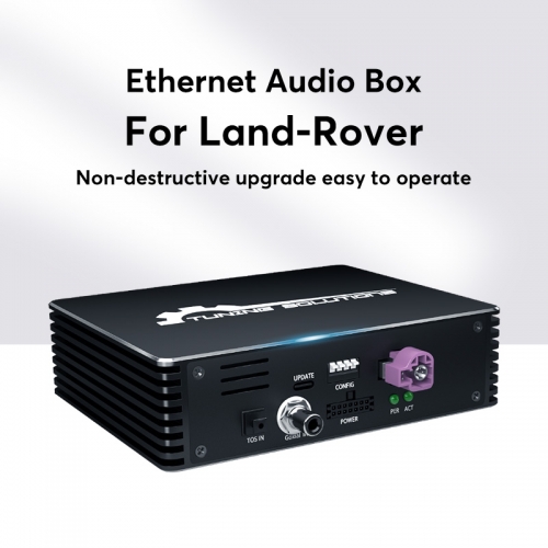 Glasfaserverstärker-Adapter, Audio-Upgrade-Schnittstelle, Ethernet für LAND ROVER Auto-Stereo-Sound-Tuning, OEM-Upgrade