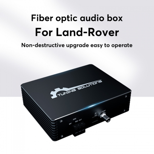 Glasfaserverstärker-Adapter. Audio-Upgrade-Schnittstelle für LAND ROVER-Autos