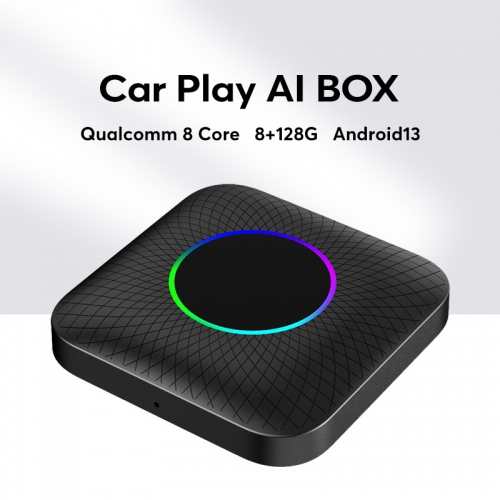 Android 13 8G+128G CarPlay AI Box 8-Core 6125 CPU Wireless CarPlay Android Auto Netflix YouTube Car AI Box Strong WiFi Bluetooth Voice Assistant