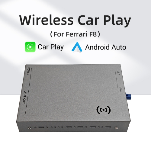 Adaptateur d'interface MMI sans fil CarPlay Android Auto, rénovation principale pour Ferrari F8 2019