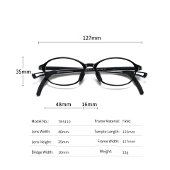 New Arrival Kids Glasses Anti Blue Rays Computer Glasses For Children Tr90 Optical Glasses With Adjustable Temple 5110