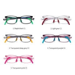 Tr90 Children Glasses With Anti Blue Rays Lens Adjustable Temple Kids Glasses Classic Ultralight Computer Glasses 5109