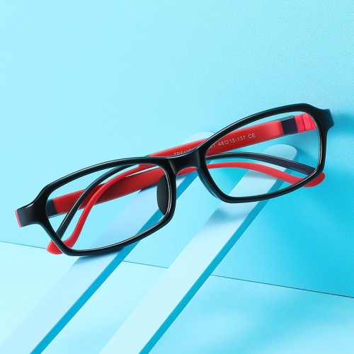 Square Removable Kids Optical Ultra-Light Adjustable Blue Light Blocking Eyeglasses Frame Clear Eyewear For Boys Girls