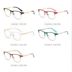 Bulk Buy Brand Design Ready Stock Italy Anti Blue Light Glasses Frames Fashion Metal Eyeglasses Optical Women Eyewear