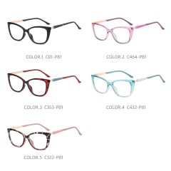 Latest Sale  Rectangle Glasses Candy Gradient Color Block Blue Light Glasses For Female