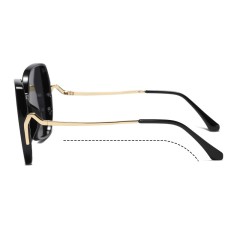 New Release Sunglasses Woman Private Label Gradient Lens Polarized Luxury Metal Vintage Sun Glasses Logo Sunglasses