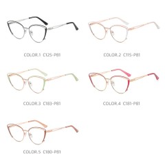 New Arrival Manufacture Cateye Anti-Radiation Eyeglasses Computer Reading Blue Light Blocking Glasses