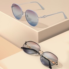 Promotional Gradient Cat.3 Polarized Sunglasses Custom Logo Design Women Sun Glasses