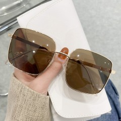 Rectangle Vintage Sunglasses Women Brand Designer Fashion Oversize 2022 Sun Glasses Shades Female Uv400 Polarized Tac