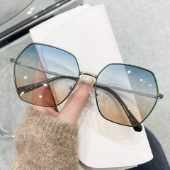 Fashion Trendy Square Oversized Style Custom Sunglasses Women Shades Geometric Luxury Vintage Sun Glasses