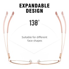 Bulk Buy Fashion Customized Logo Combined Metal Anti Blue Light Glasses Eyeglasses Women Eyeglasses