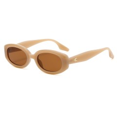 2022 Sunglasses Women Fashion Retro Vintage Plastic Small Oval Sunglasses