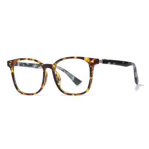 Vintage Anti Blue Light Glasses Men Women Square Frame Ultra Light Tr90 Optical Frame Reading Glasses