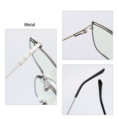 Cat Eye Blue Light Blocking Glasses Hipster Metal Frame Women Eyeglasses