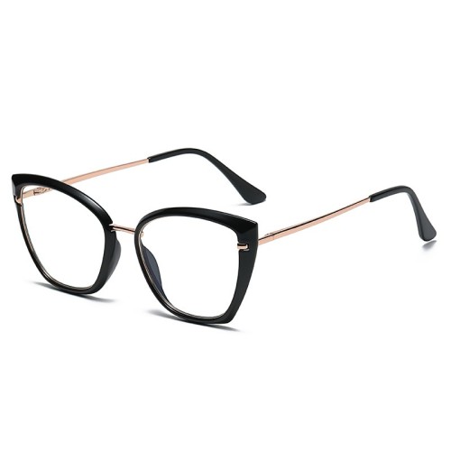 Chinese Glasses Supplier New Own Design Women Cat Eye Anti-Blue Eyeglasses