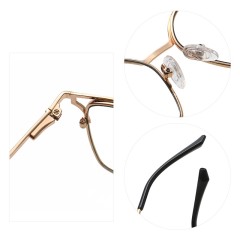 Special Design Gold Metal Frame Cat Eye Style Anti Blue Light Eyeglasses Optical Frame