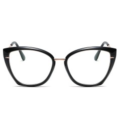 Chinese Glasses Supplier New Own Design Women Cat Eye Anti-Blue Eyeglasses
