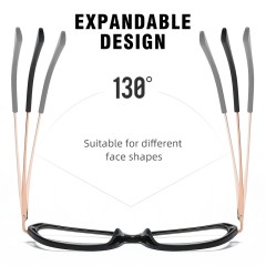 Fashion Design Tr90 Frame Glasses Anti Blue Cat Eye Femmes Lunettes Optiques