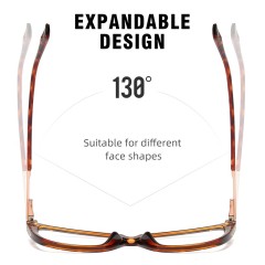 New anti-blue light glasses fashion frame Tr90 two-color frame spring lens