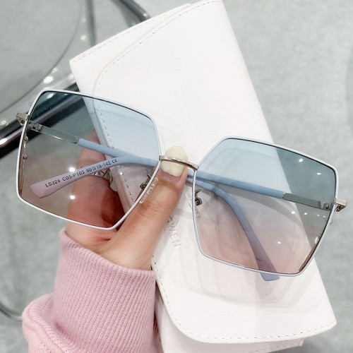 Brand Like Rimless Custom Shades Luxury Sun Glasses Stylish Women Oversized Sunglasses For Ladies